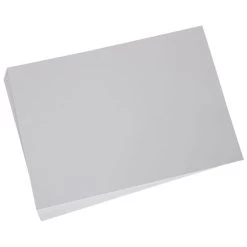 Vinyl Card For Steel Sign Holder Blank White 7in X 5in