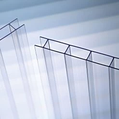 Polycarbonate Panel 8mm Twin Wall, White/Black/White, 6' X 8'