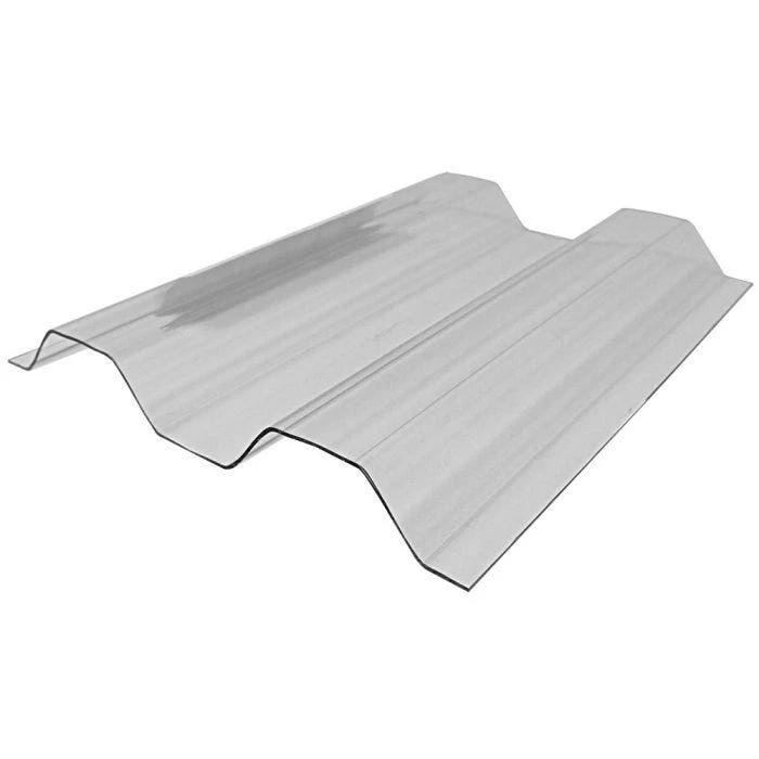 Polycarbonate Panel, Greca Corrugated, Clear, 4' X 12' 1 Polycarbonate Panel, Greca Corrugated, Clear, 4' X 12'