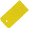 Prewired Vinyl Shipping Tags With Brass Eyelets, Yellow