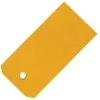 Prewired Vinyl Shipping Tags With Brass Eyelets, Orange