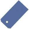 Prewired Vinyl Shipping Tags With Brass Eyelets, Blue