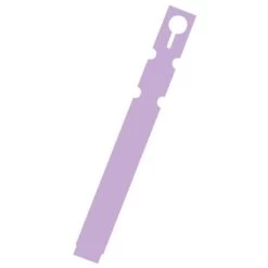 Slip 'N Lock 5/8-Inch X 7-Inch Thermal Transfer Labels With Loop Lock, Lavender