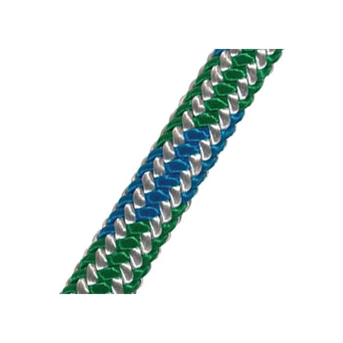 Samson Velocity Climbing Rope 7/16in X 120ft Blue/Green/White Tensile 6000lb 1 Samson Velocity Climbing Rope 7/16in X 120ft Blue/Green/White Tensile 6000lb