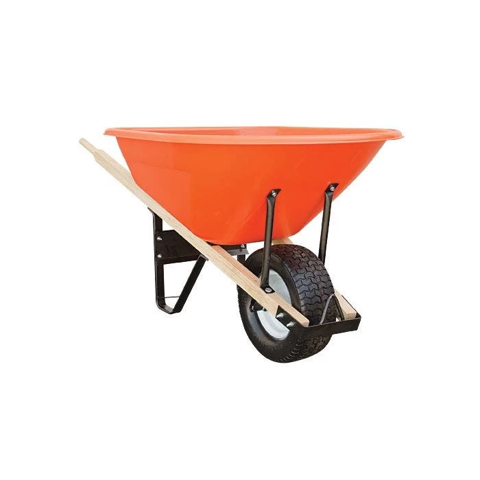 Leonard 8 Cubic Foot Capacity Poly Tray Wheelbarrows 1 Leonard 8 Cubic Foot Capacity Poly Tray Wheelbarrows