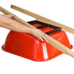 Leonard 6 Cubic Foot Capacity Steel Tray Wheelbarrows -Garden And Outdoor Shop vp wbx 3