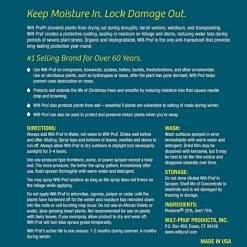 Wilt-Pruf Anti-Transpirant Plant Protection 1 Gallon Concentrate -Garden And Outdoor Shop wpg label back